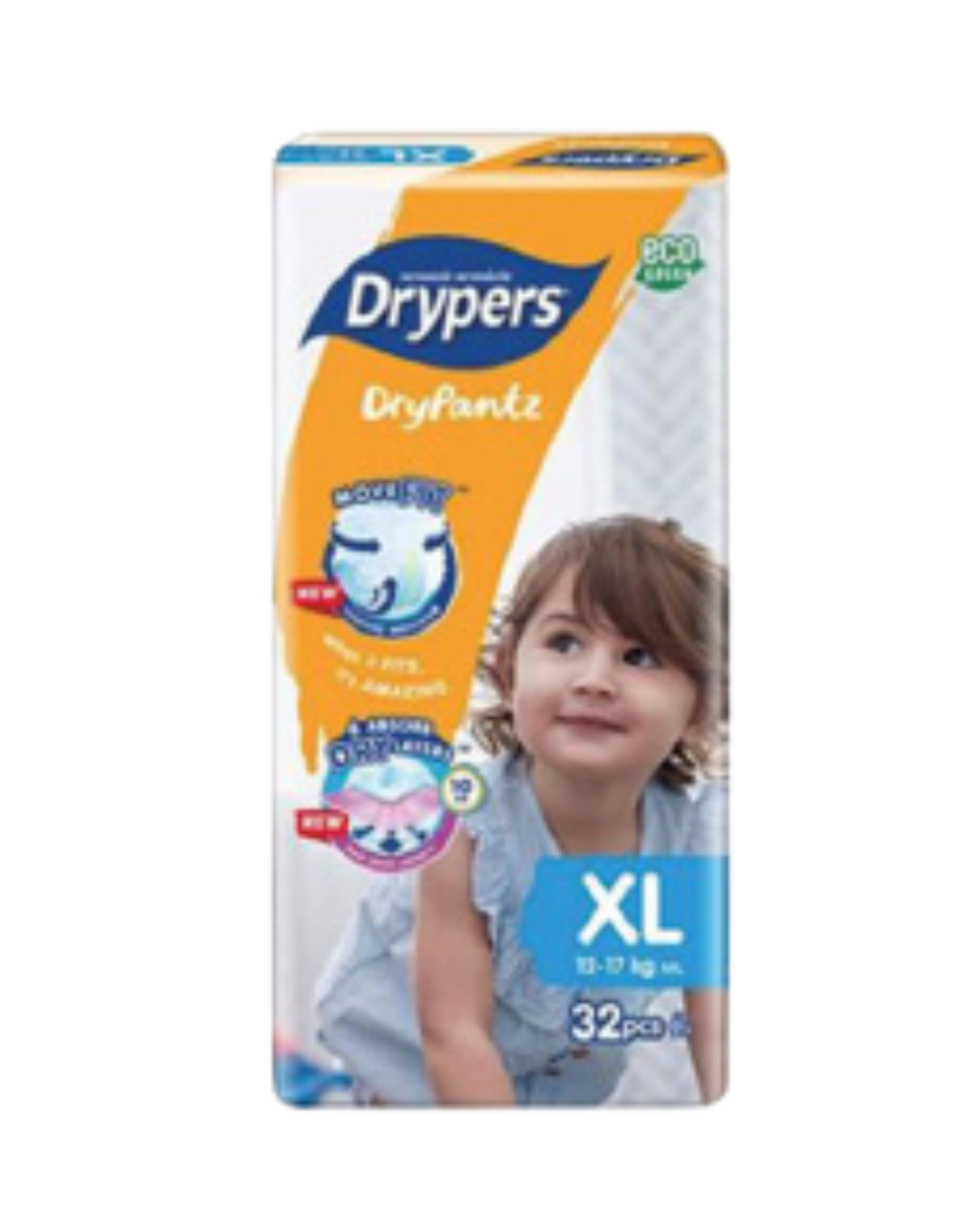 Drypers DryPantz Mega Pack - XTra Large 42s X 4 (1 Carton)
