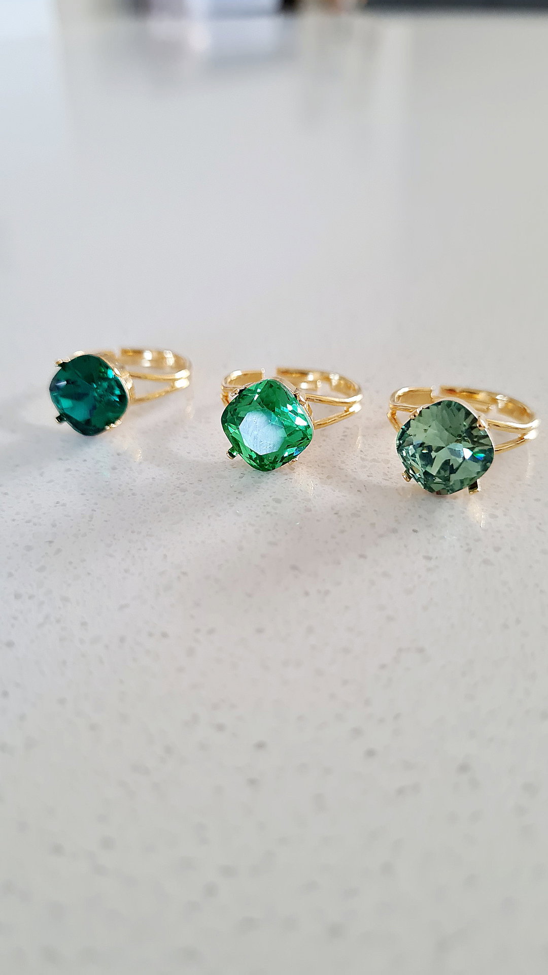 Adjustable Crystal Ring