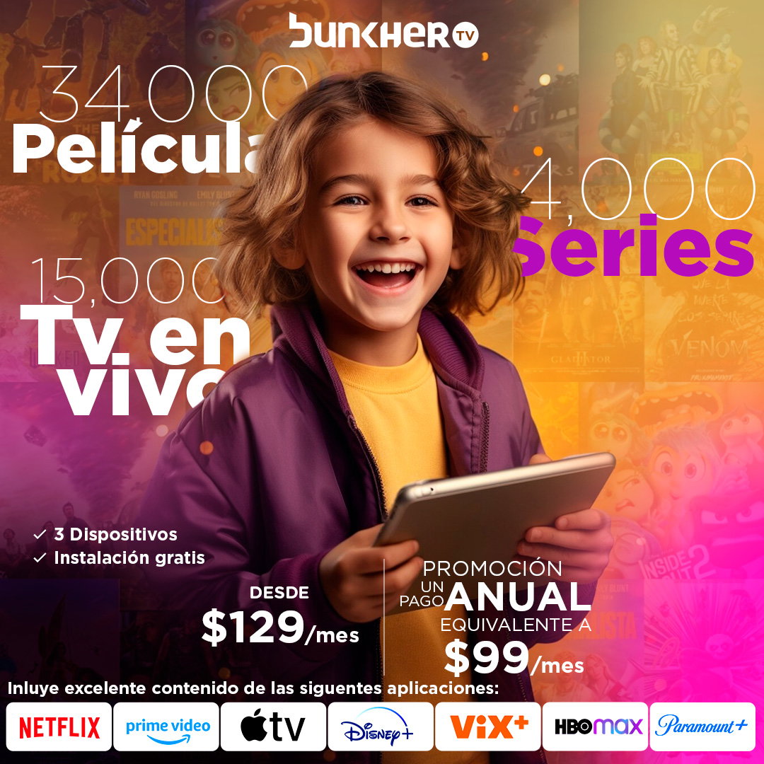 6 MESES DE SUSCRIPCIÓN A BUNKHER TV_0