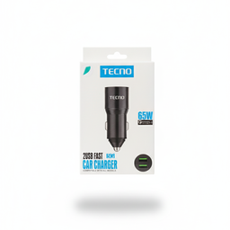 Taco de Carro Tecno USB | 65W (2 puertos)