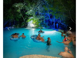 Polaris en la noche, Piscina con cascada + Parrillada Mar & Tierra