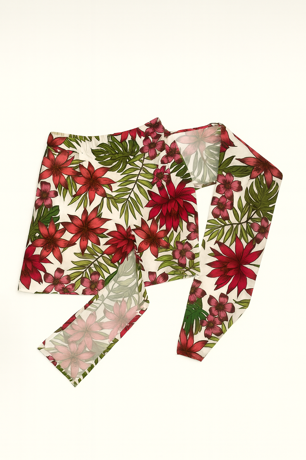 Falda corta floral tropical - Size S_0