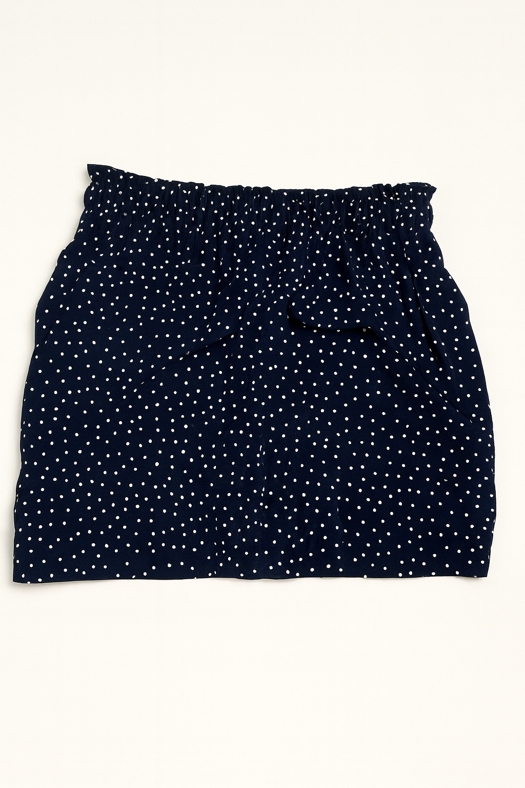 Falda corta negra con lunares blancos - Size M_0