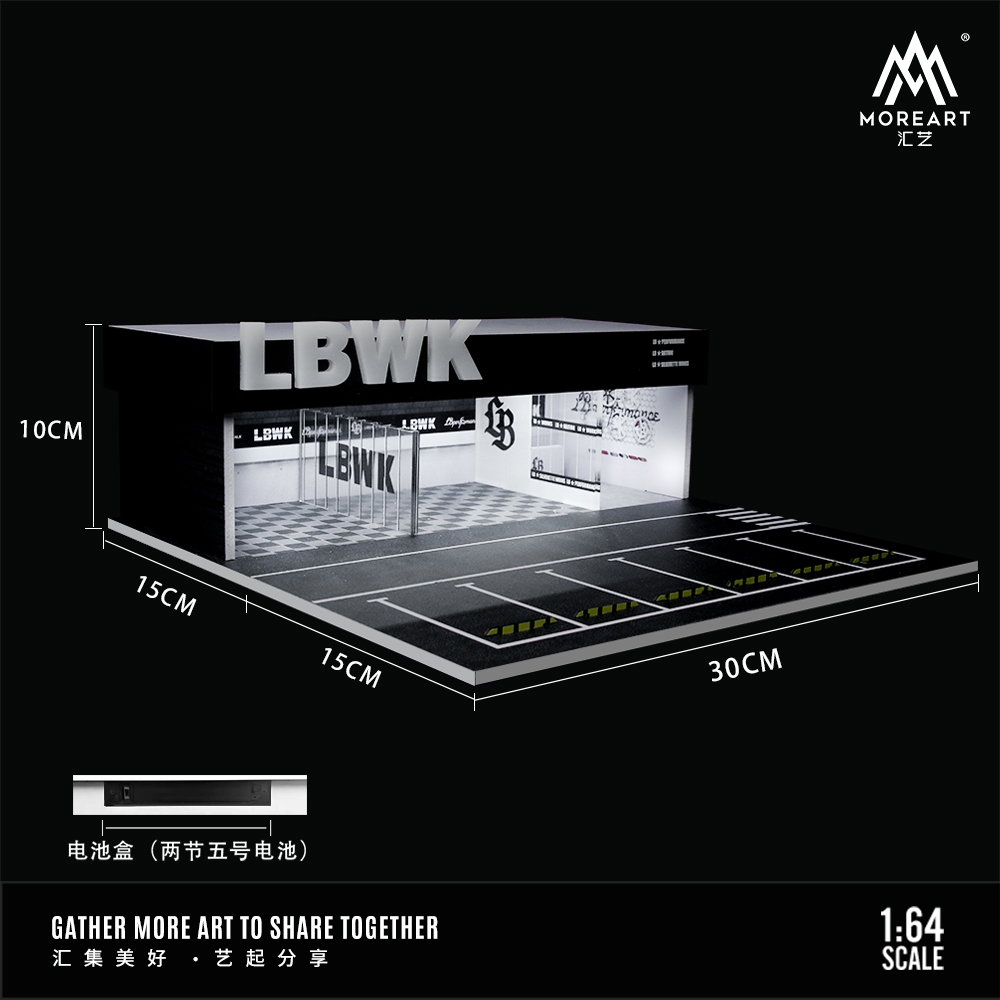 MOREART DIORAMA MODEL 1/64 MODIFICATION SHOP - LIBERTY WALK_1