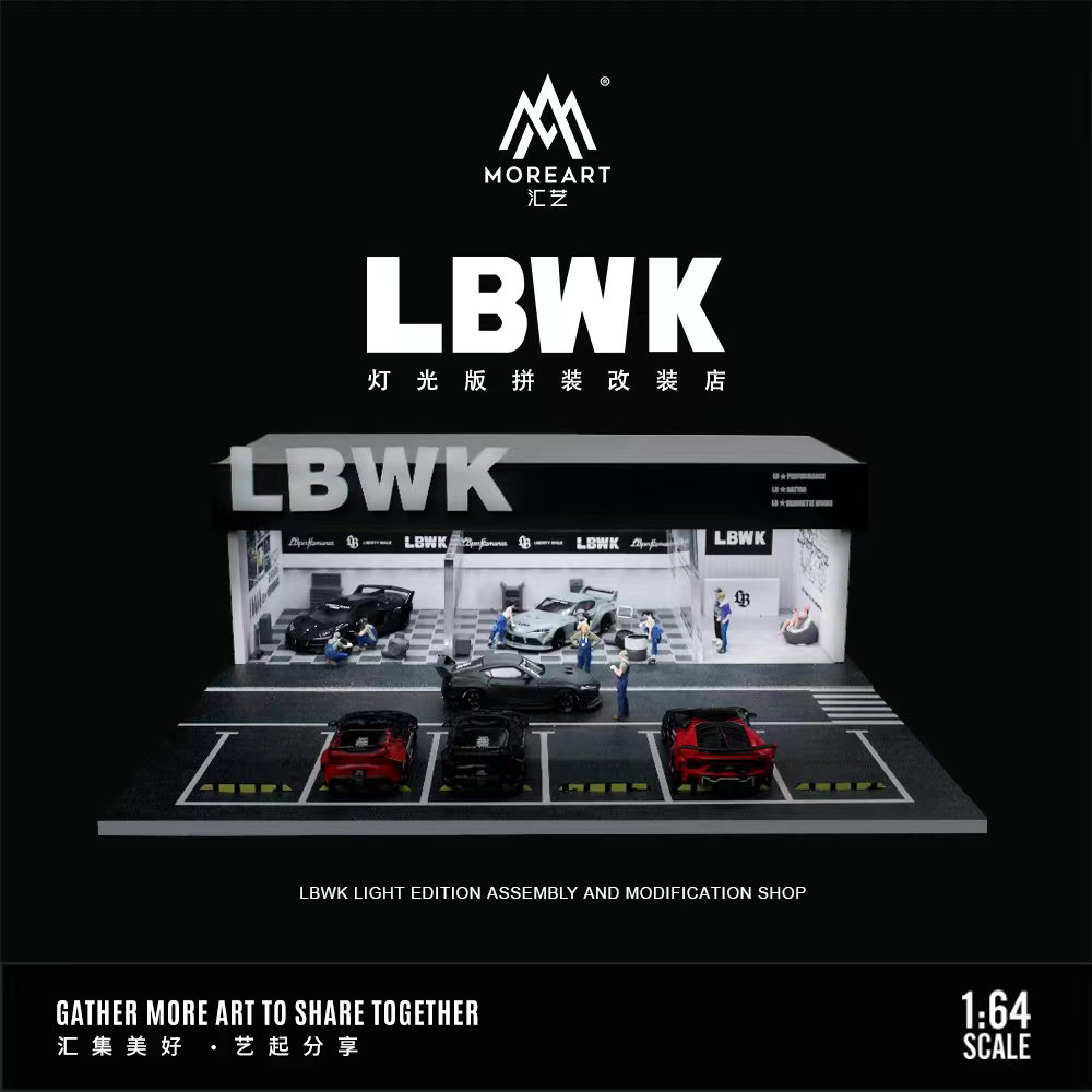 MOREART DIORAMA MODEL 1/64 MODIFICATION SHOP - LIBERTY WALK
