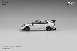 MICRO TURBO MODEL 1/64 HONDA CIVIC FD2 CUSTOM SPOON - METALLIC WHITE