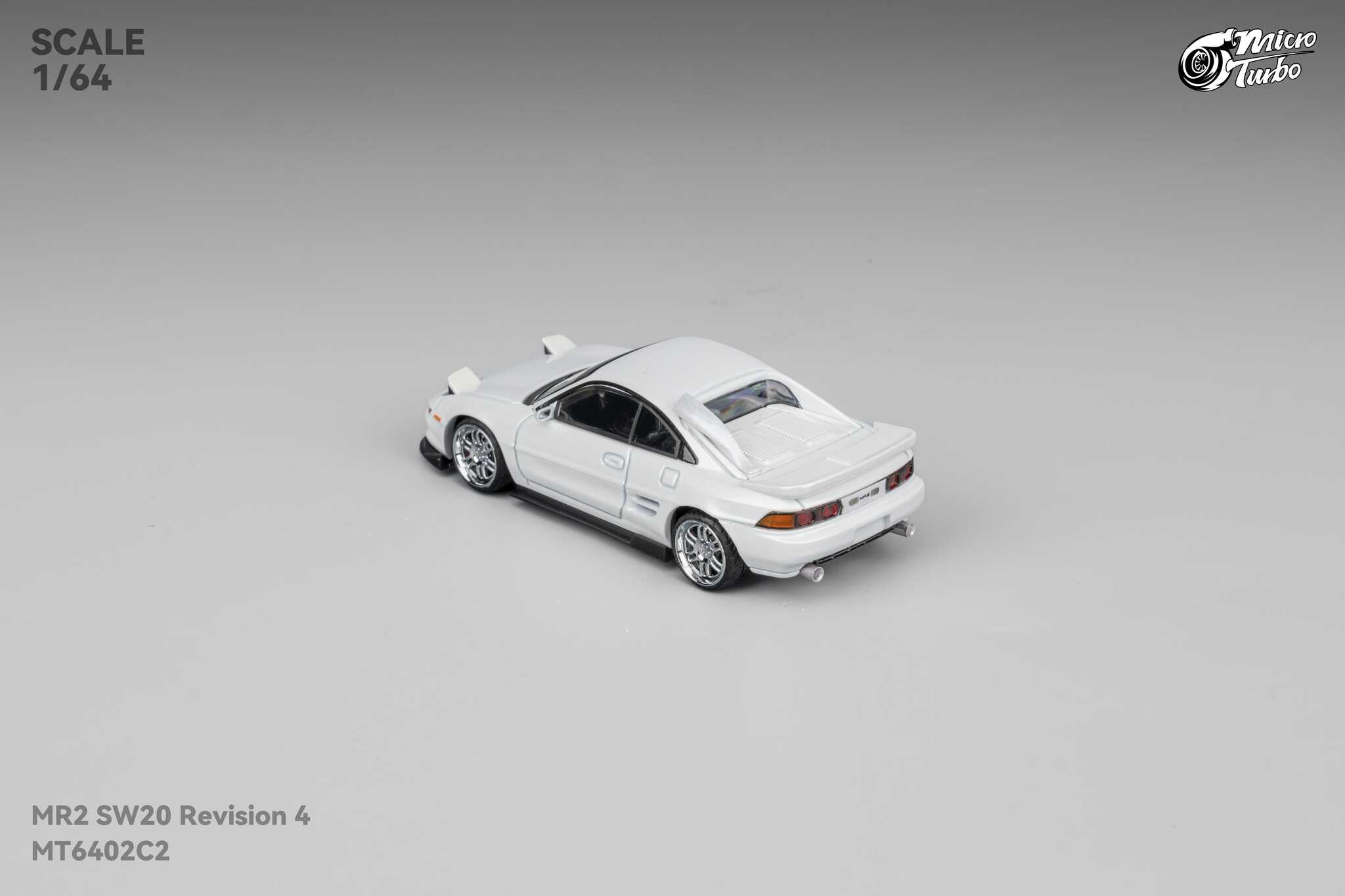 MICRO TURBO MODEL 1/64 TOYOTA MR-2 SW20 CUSTOM REVISION 4 VER.2 - WHITE_2
