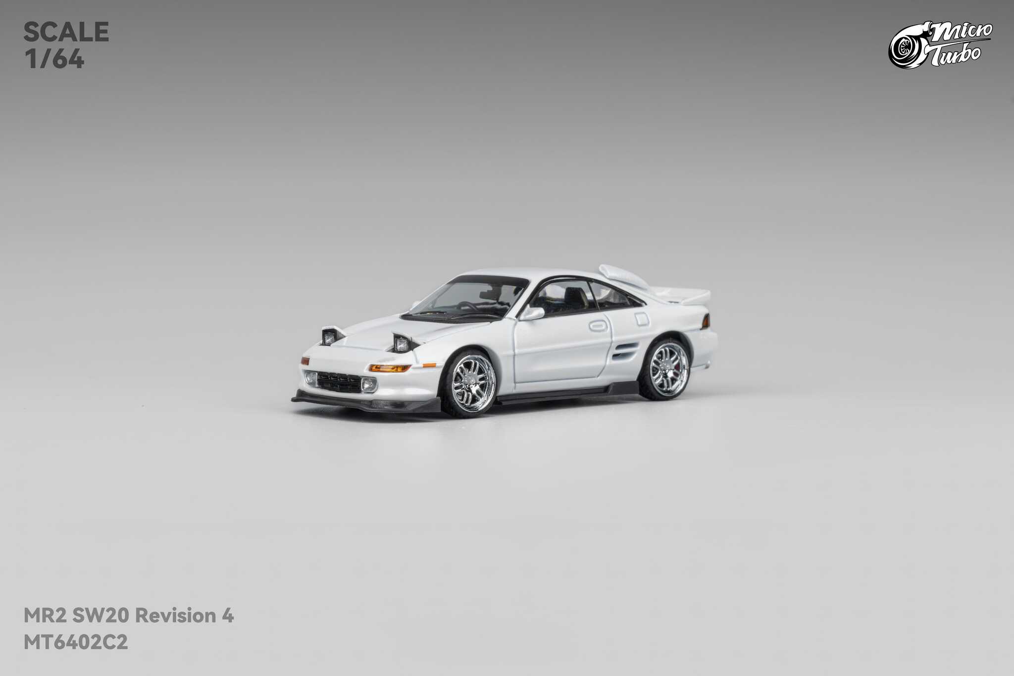 MICRO TURBO MODEL 1/64 TOYOTA MR-2 SW20 CUSTOM REVISION 4 VER.2 - WHITE_6