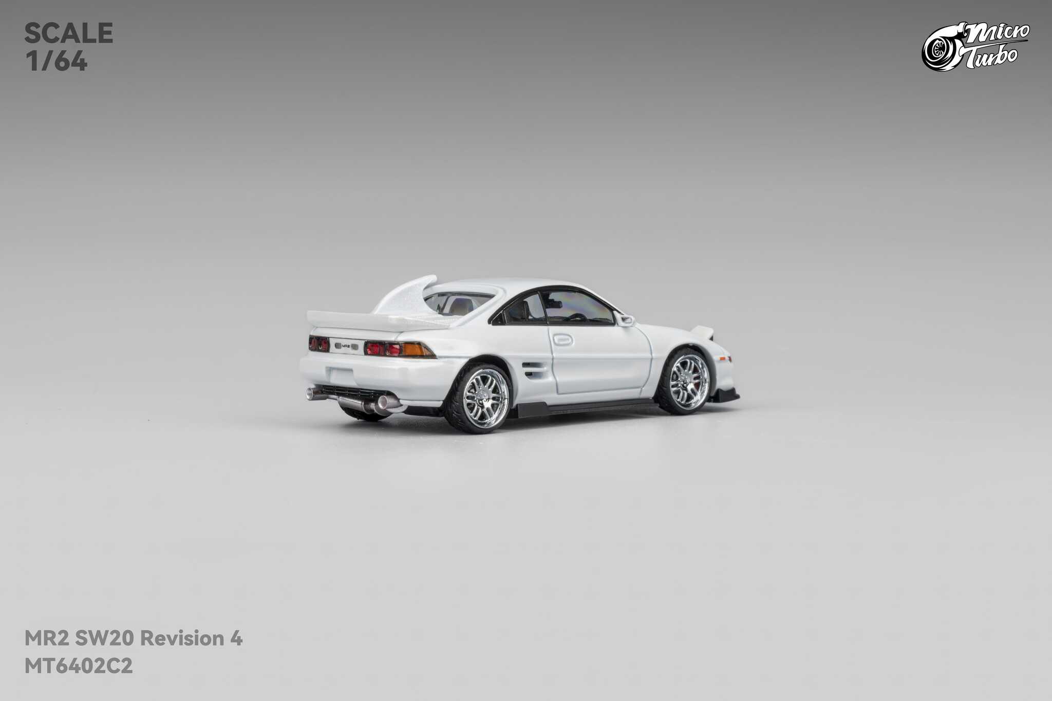 MICRO TURBO MODEL 1/64 TOYOTA MR-2 SW20 CUSTOM REVISION 4 VER.2 - WHITE_5