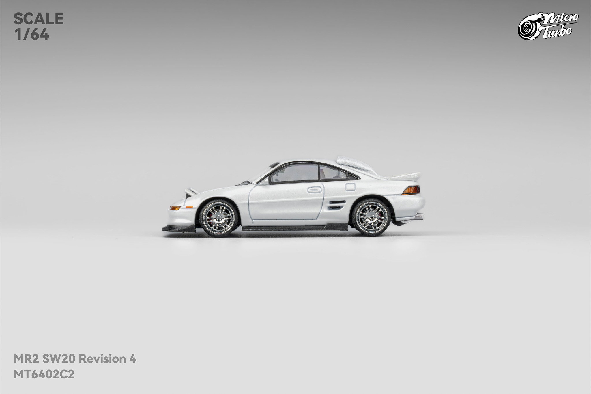 MICRO TURBO MODEL 1/64 TOYOTA MR-2 SW20 CUSTOM REVISION 4 VER.2 - WHITE_4