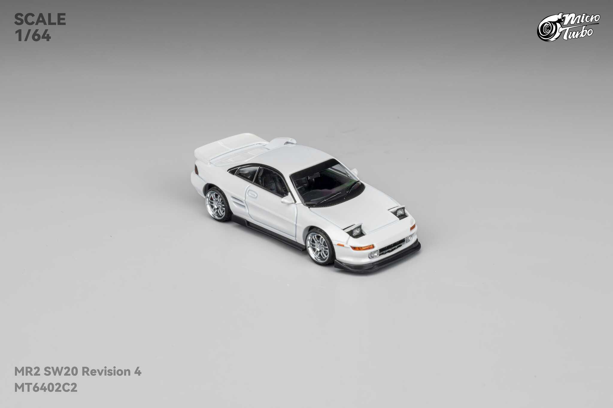 MICRO TURBO MODEL 1/64 TOYOTA MR-2 SW20 CUSTOM REVISION 4 VER.2 - WHITE_3