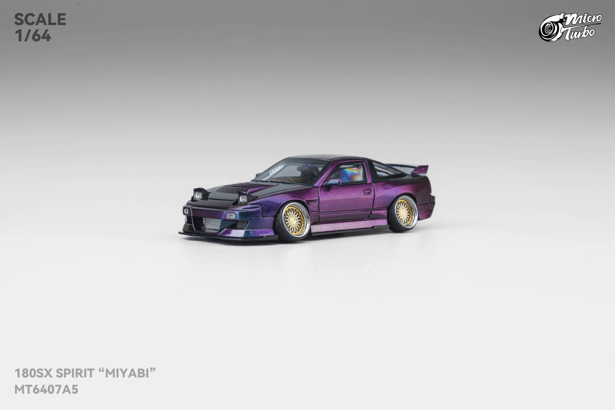 MICRO TURBO MODEL 1/64 CUSTOM 180SX SPIRIT REI - CHAMELEON (GMHS25)_6