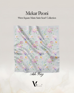 Mekar Peoni in Ash Grey