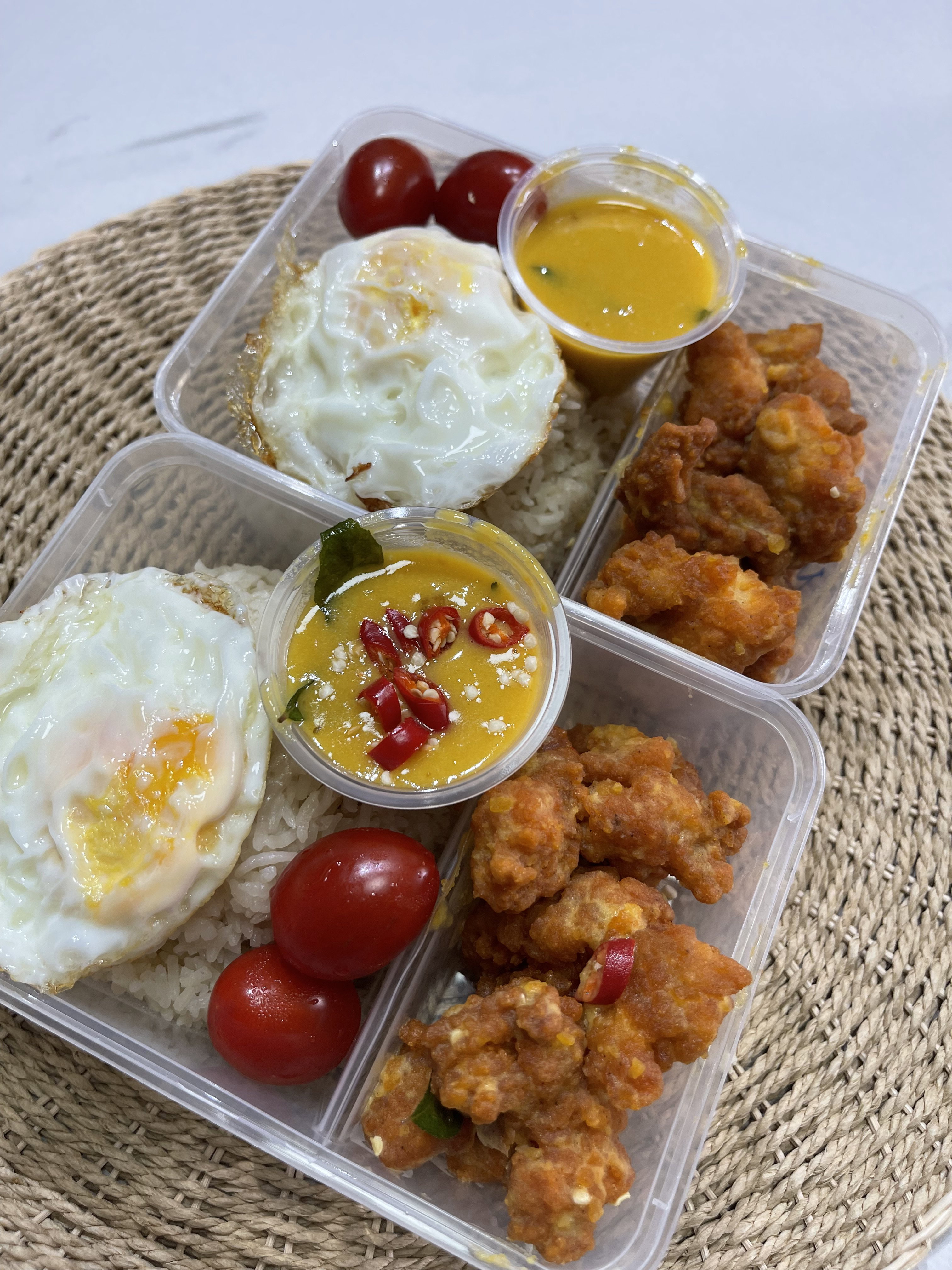 Saltedegg chicken Rice Bento