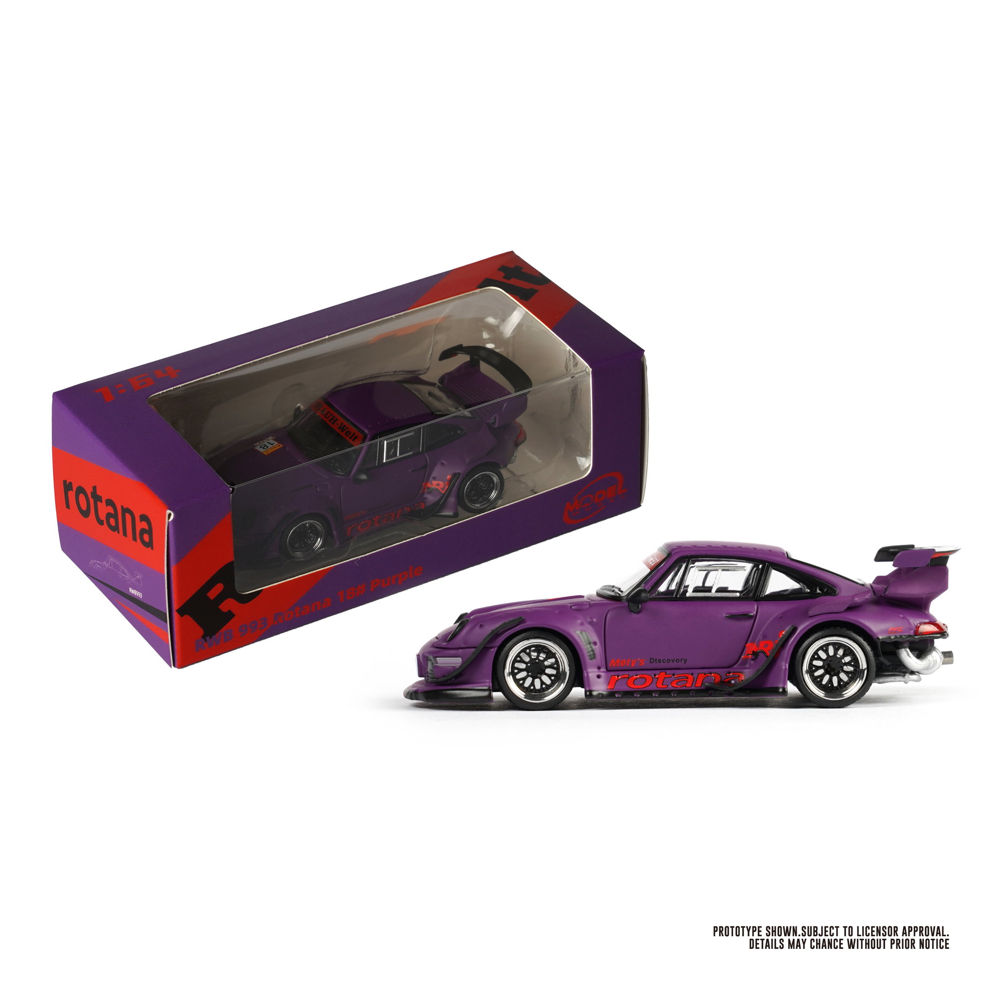 MODEL MODEL 1/64 PORSCHE RWB 993 ROTANA PURPLE_8