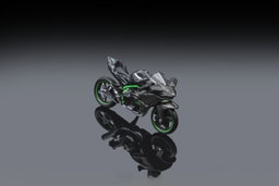 KAWASAKI H2R MODEL 1/64 - BLACK