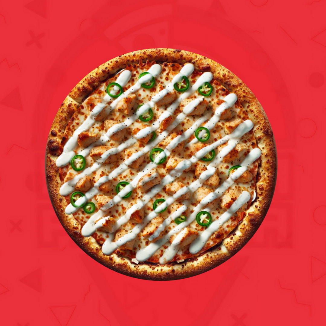 Chicken ranch pizza