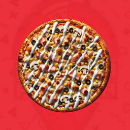 Turkey bacon pizza