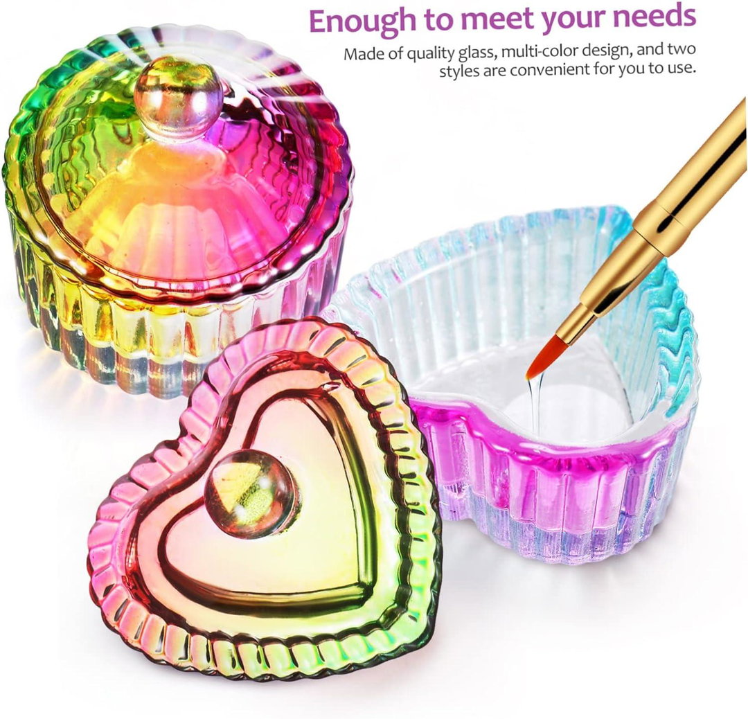 Acrylic Glass Container Colored