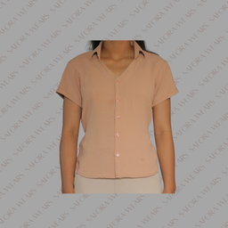 Short-sleeve button-down shirt 
