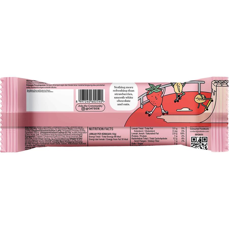 Oatside Oat Cereal Bar Strawberry White Chocolate_3