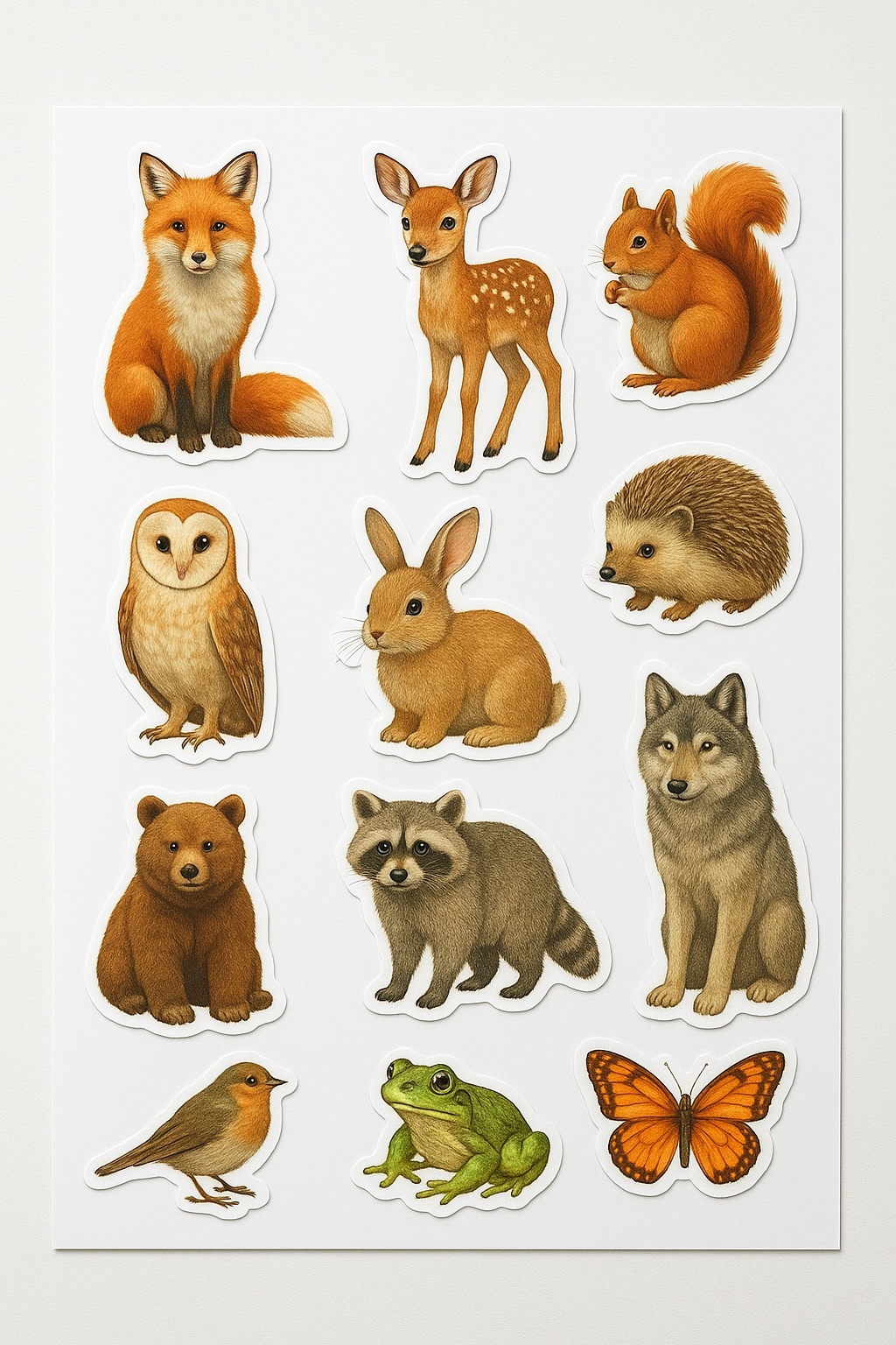 High Quality Forest Animal Stickers