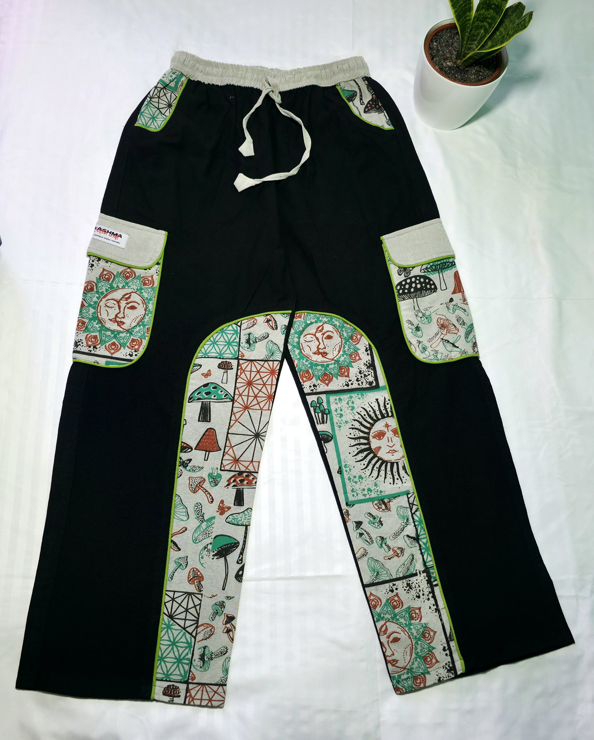 Printed baggy pant _1