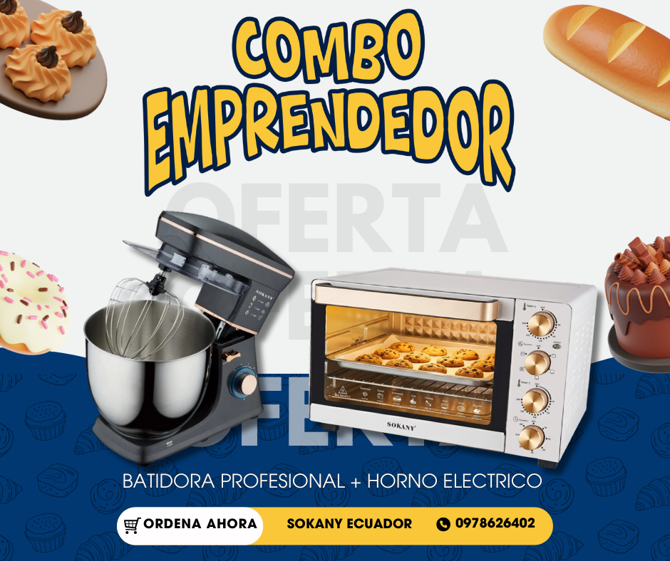 Batidora Profesional + Horno Eléctrico 