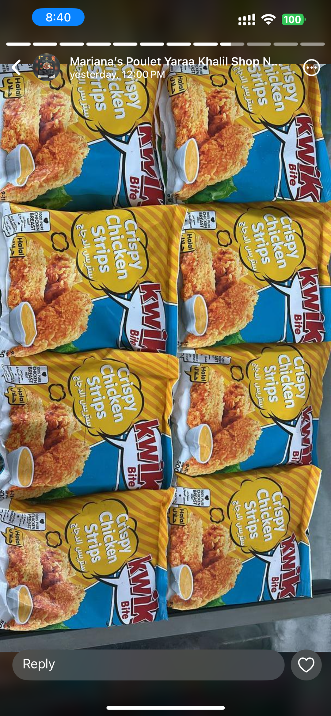 MPS54- Crispy Chicken Strips Kwik bite
