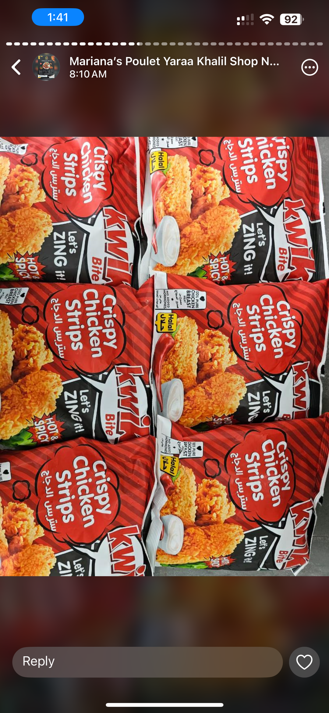 MPS55- Hot & Spicy Crispy Chicken Strips Kwik bite