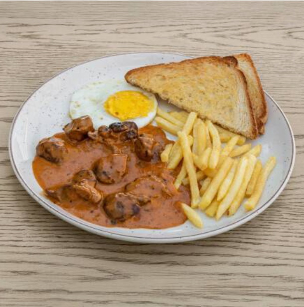 Creamy Chicken Liver Breakfast