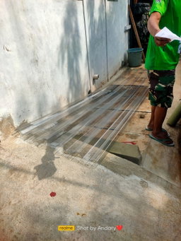 Transparan Alderon TE 830 1.2mm single layer skylight alderon bahan p e t 