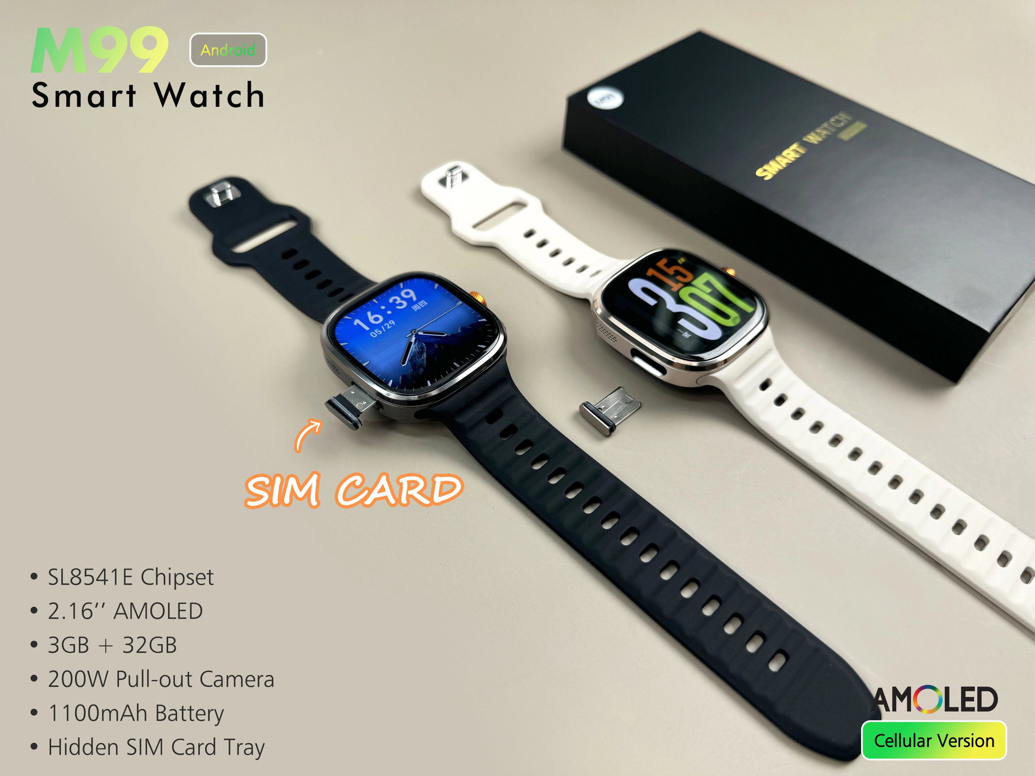 Montre connectée Smartwatch M99 4g _6