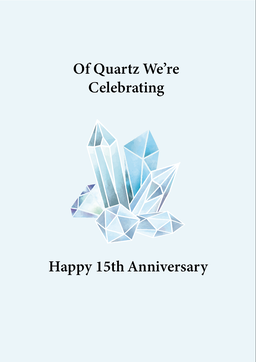 Quartz Anniversary Card