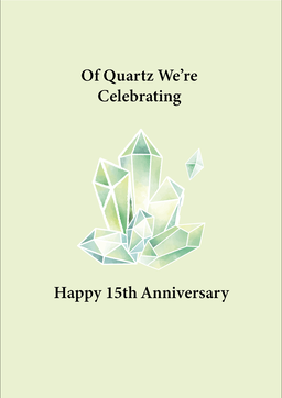 Quartz Anniversary Card