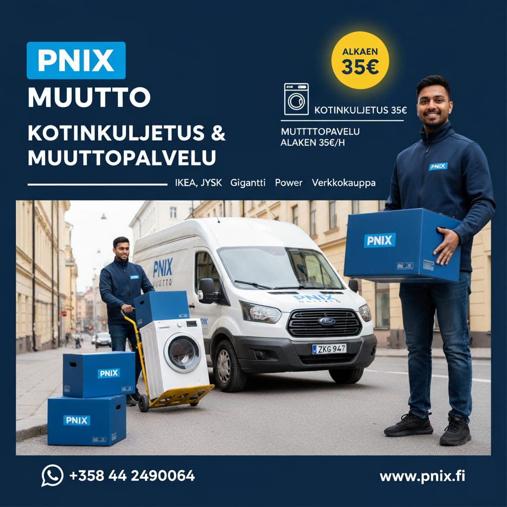 Van and Driver Moving Help (Helsinki,Espoo,Vantaa)