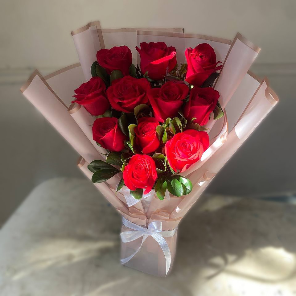 Rosas en ramo hidratado