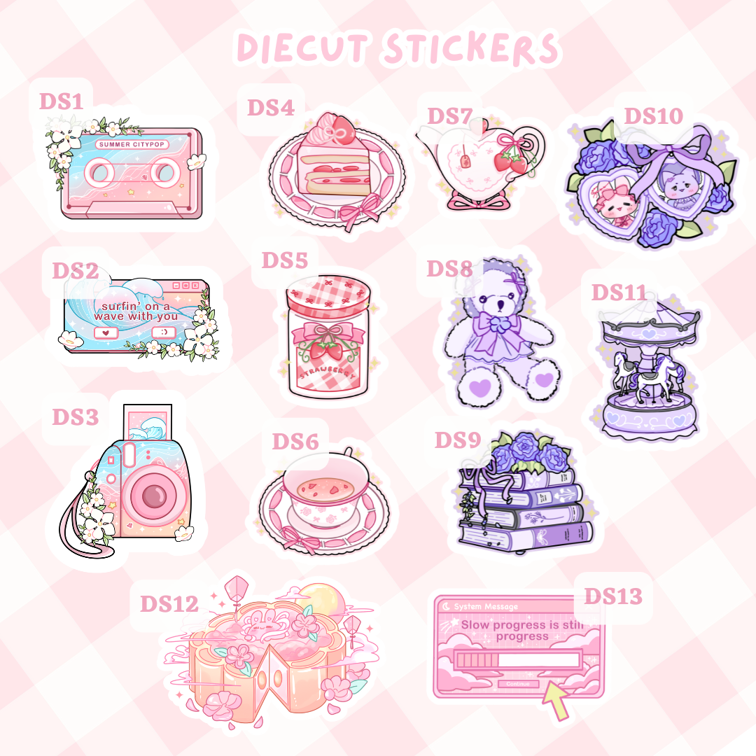 ♡ Assorted Diecut Stickers