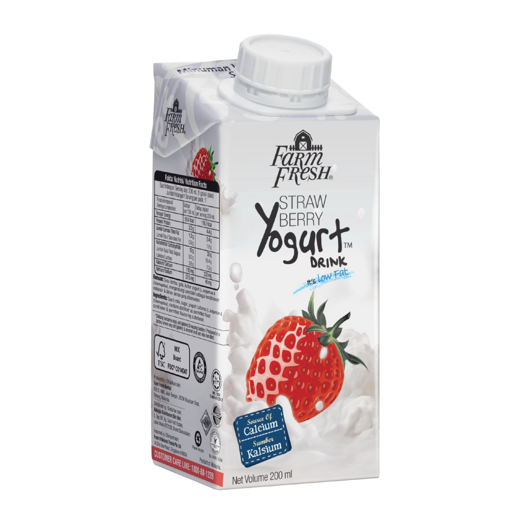 Farm Fresh UHT Yogurt Strawberry (200ml)