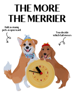 Pawdials - Customised Clocks (The More the Merrier)
