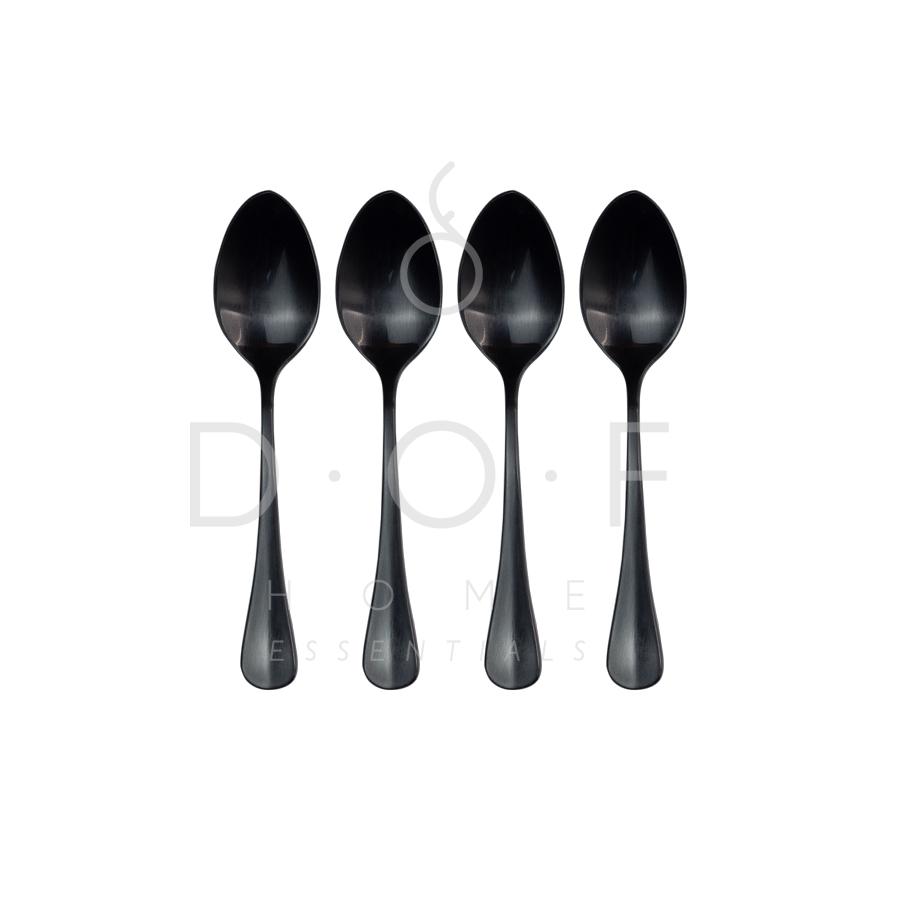 WF JUSTIN TEA SPOON SATIN BLACK SET/4 SENDOK TEH PREMIUM_0