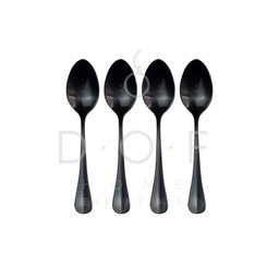WF JUSTIN TEA SPOON SATIN BLACK SET/4 SENDOK TEH PREMIUM