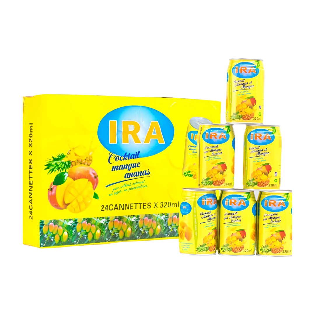 Ira cocktail mangue & ananas carton de 24 canettes