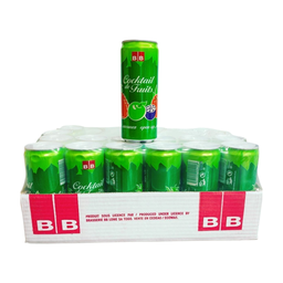 BB cocktail de fruits carton de 24 canettes