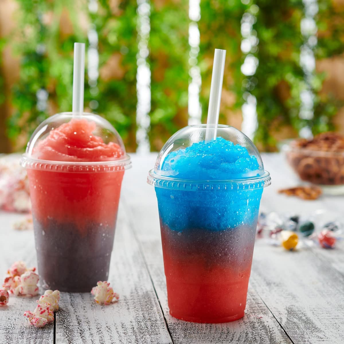 SLUSH PLASTIC CUPS WITH LIDS_0