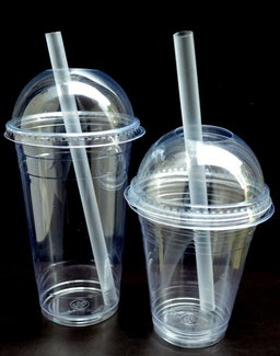 SLUSH PLASTIC CUPS WITH LIDS