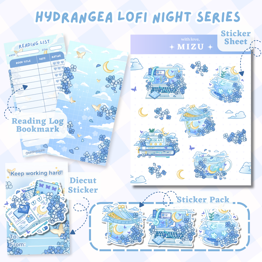 ♡ Hydrangea Lofi Night Series
