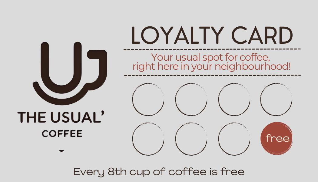 Usual' members get a stamp for each drink ordered, your 8th drink is on us! Not applicable to non-members._0