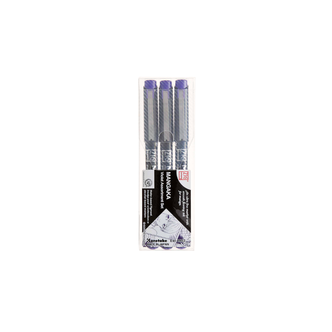 ZIG Kuretake Cartoonist Mangaka Marker (Set of 3)_3