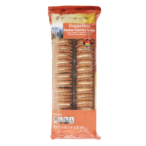 Deutsche Kughe Doppelino Hazelnut Sandwich Biscuits